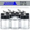 10 Pack Master Airbrush TB-003, 3/4 oz Glass Jar Bottles with 60 degree Down Angle Adaptor Lid Assembly, Single-Action Siphon